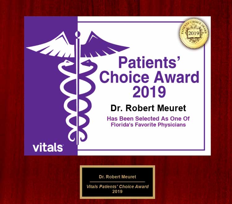dr robert meuret, vitals patients choice award, 2019