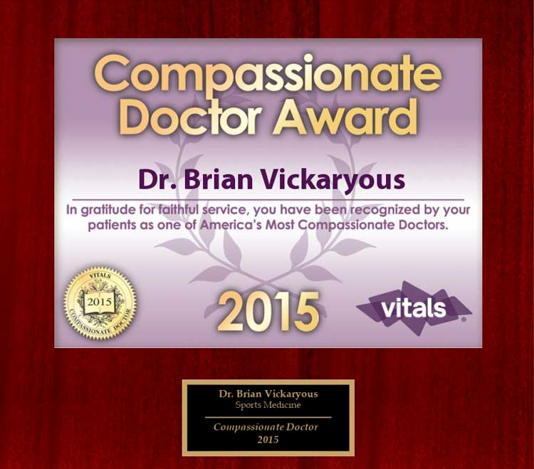 compassionate doctors award in sports medicine