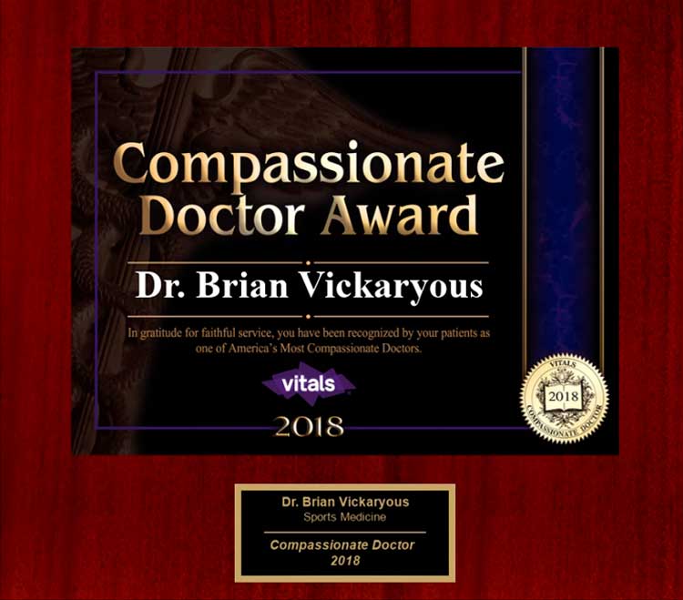 compassionate doctors award in sports medicine