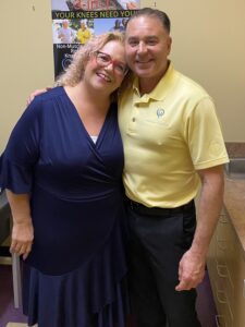 Traci Graf and Dr. Hudanich - Orthopedic Care Specialists